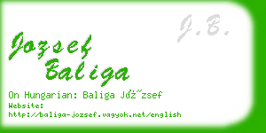 jozsef baliga business card